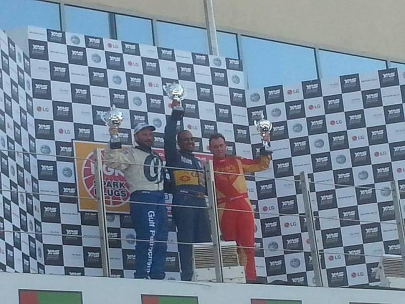 Ashan Silva on the podium, Round 1 UAE Touring Car Championship 2016!!